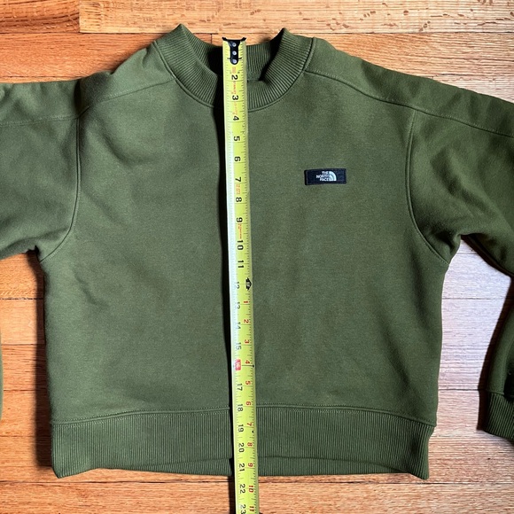 The North Face, Cropped Sweatshirt, Forest Olive Green, women’s US Small - Picture 5 of 7